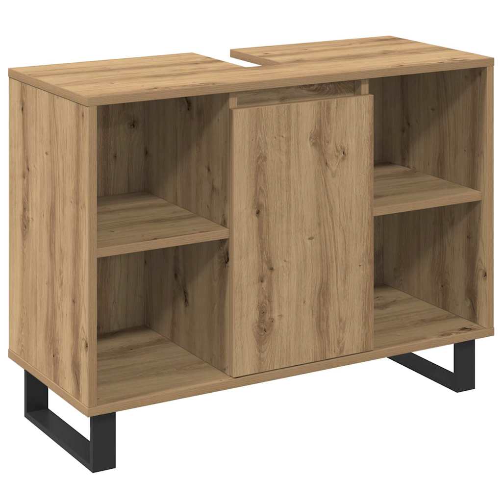 Badezimmermöbel Set mit Speicher 3 pcs Braun Holzwerkstoff