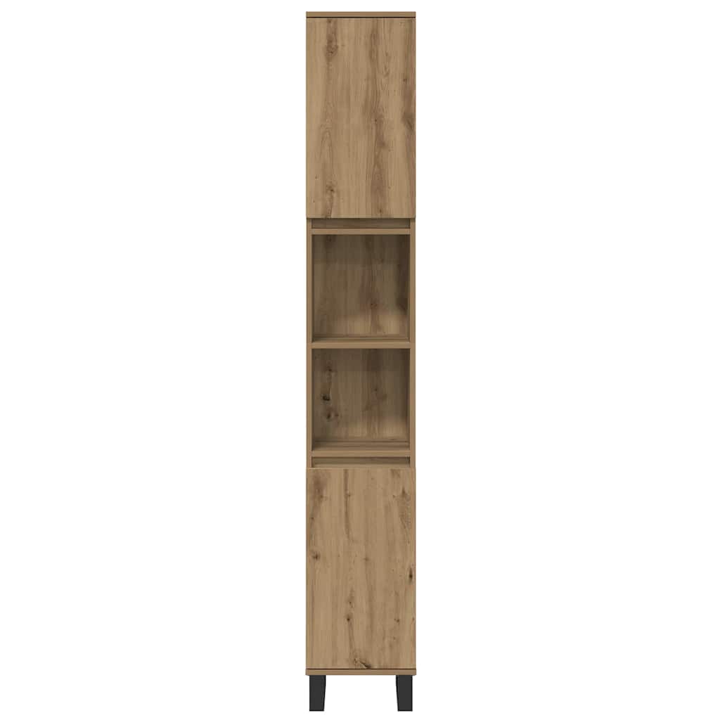Badezimmermöbel Set mit Speicher 3 pcs Braun Holzwerkstoff