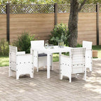 Garten Essgruppe 5 pcs Weiß Polypropylen
