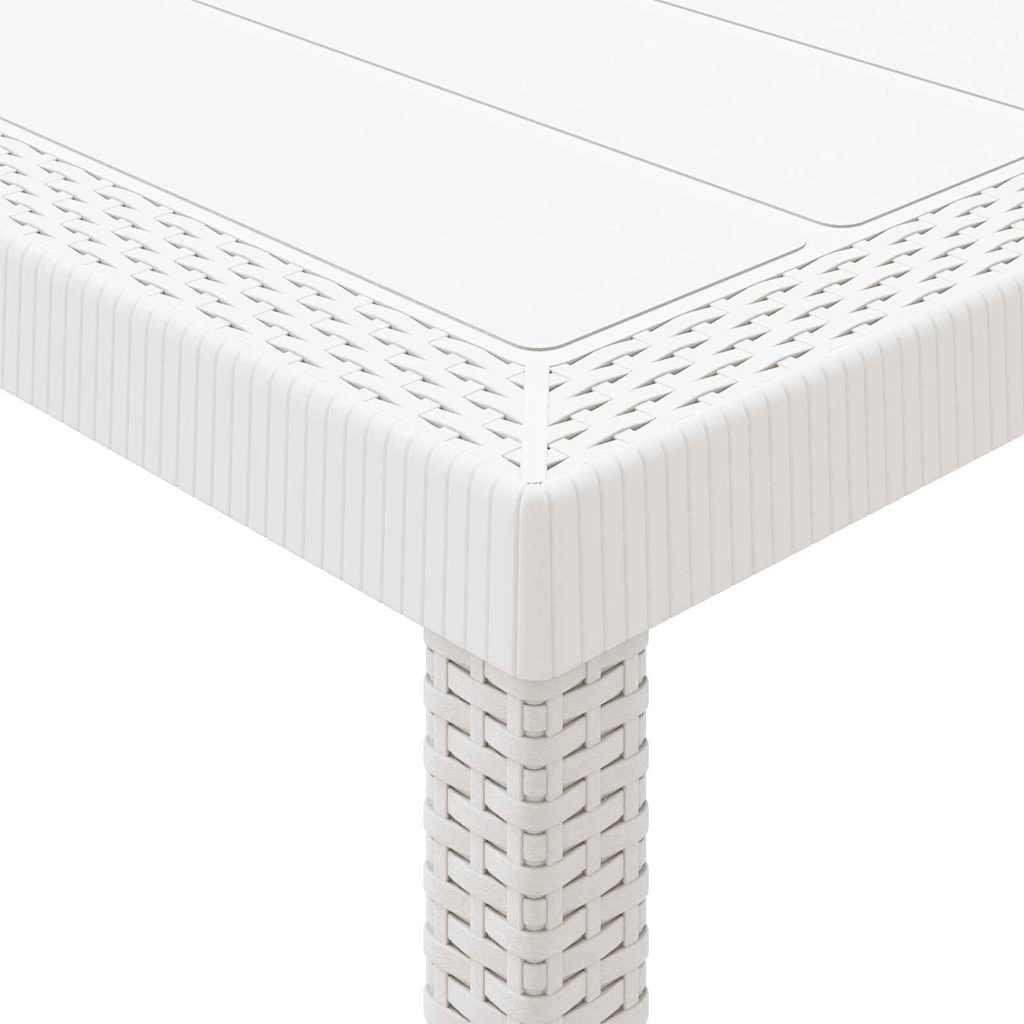 Garten Essgruppe 5 pcs Weiß Polypropylen