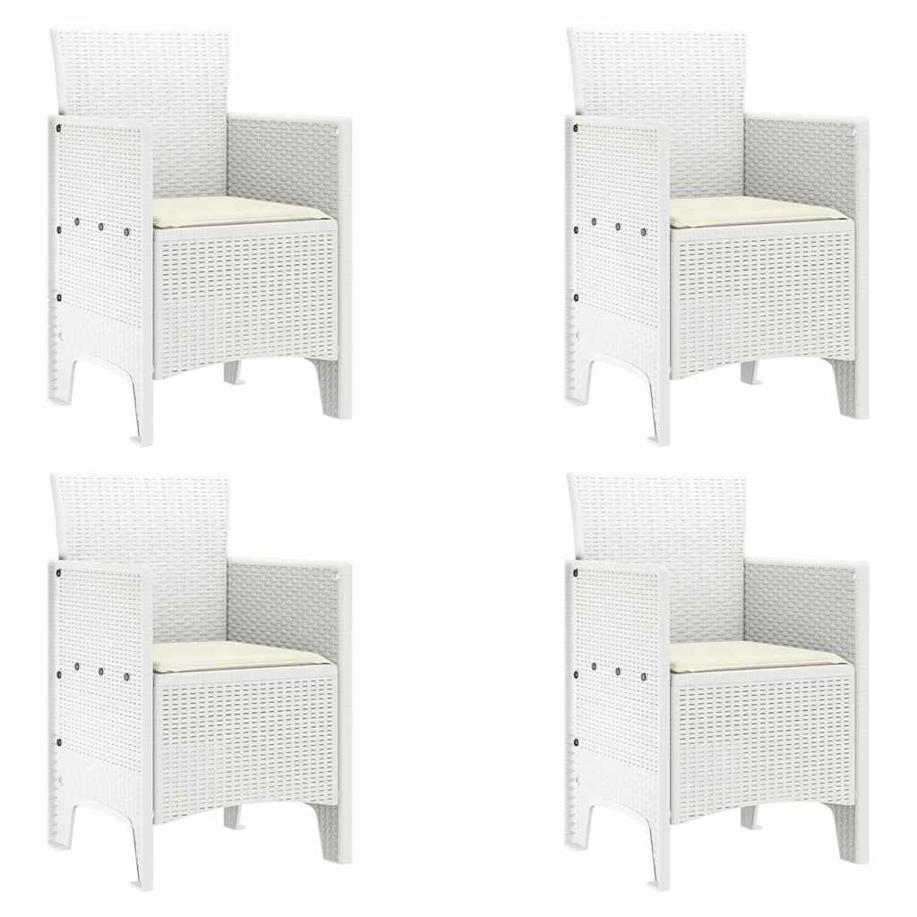 Garten Essgruppe 5 pcs Weiß Polypropylen