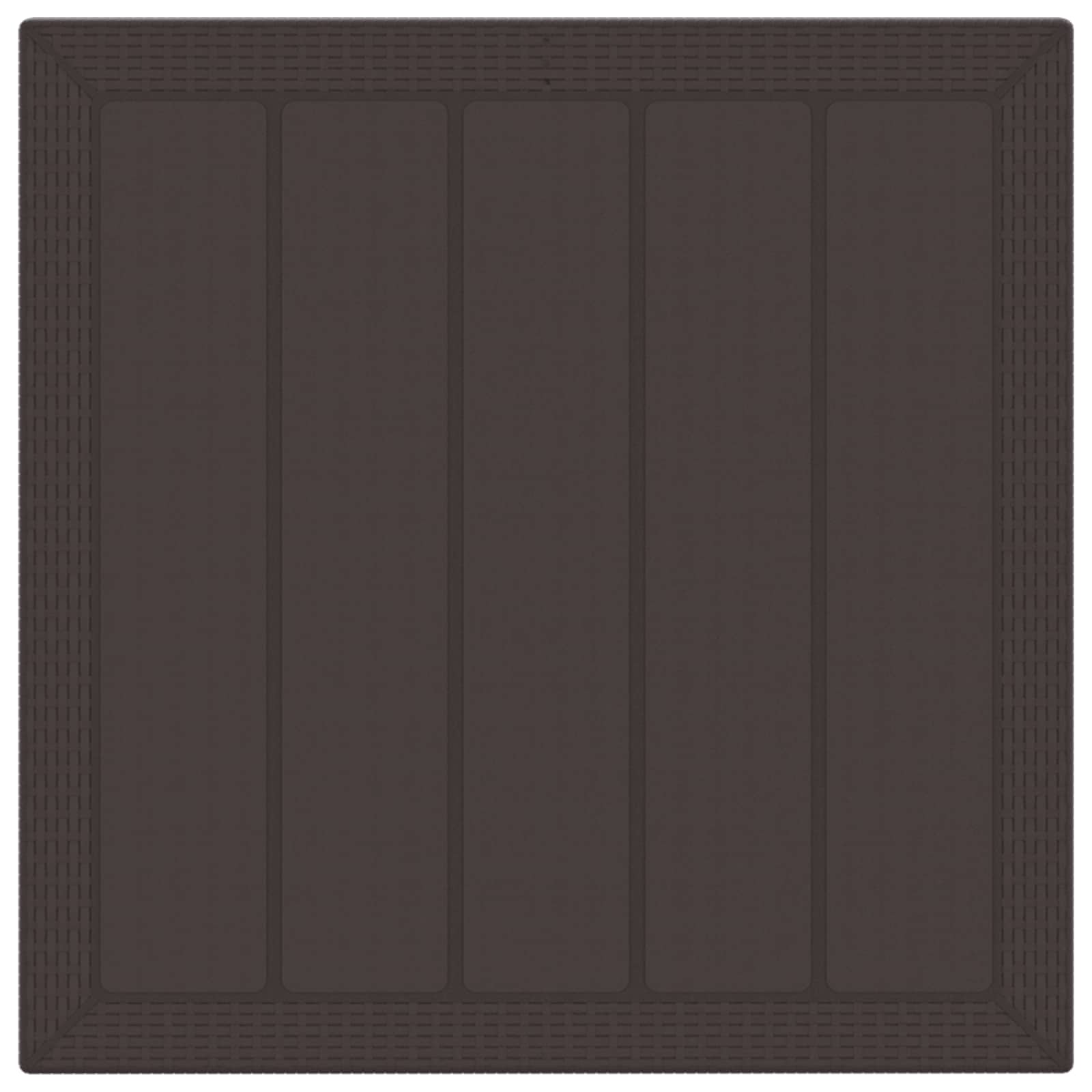 Garten Essgruppe 3 pcs Braun Polypropylen