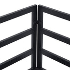 Gartensofa-set mit Kissen 6 pcs Schwarz Aluminium