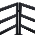 Gartensofa-set mit Kissen 5 pcs Schwarz Aluminium