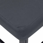 Gartensofa-set mit Kissen 10 pcs Schwarz Aluminium