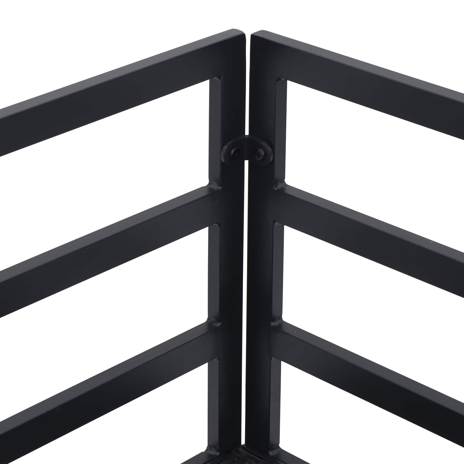 Gartensofa-set mit Kissen 10 pcs Schwarz Aluminium