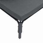 Gartensofa-set mit Kissen 8 pcs Schwarz Stahl
