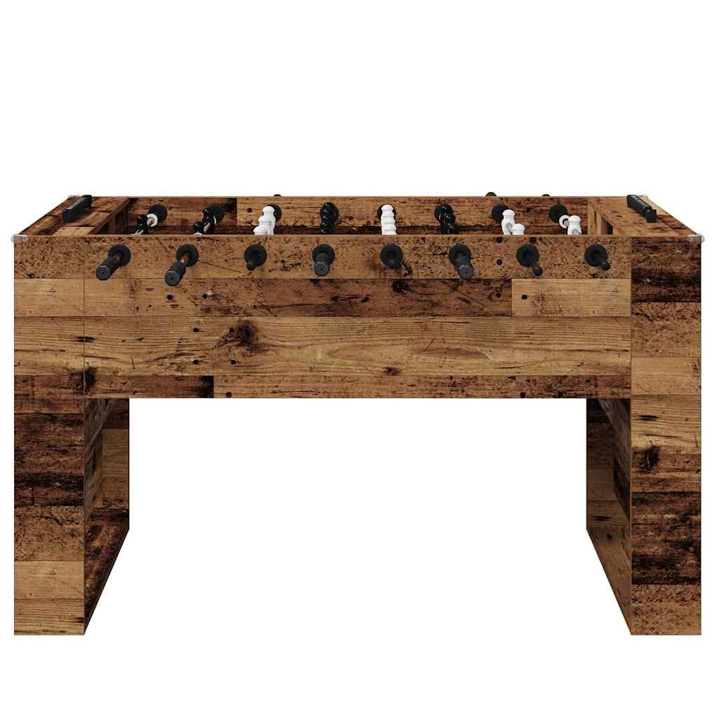 Tischfußballtisch Altholz 146,5 x 74 x 85 cm Holzwerkstoff