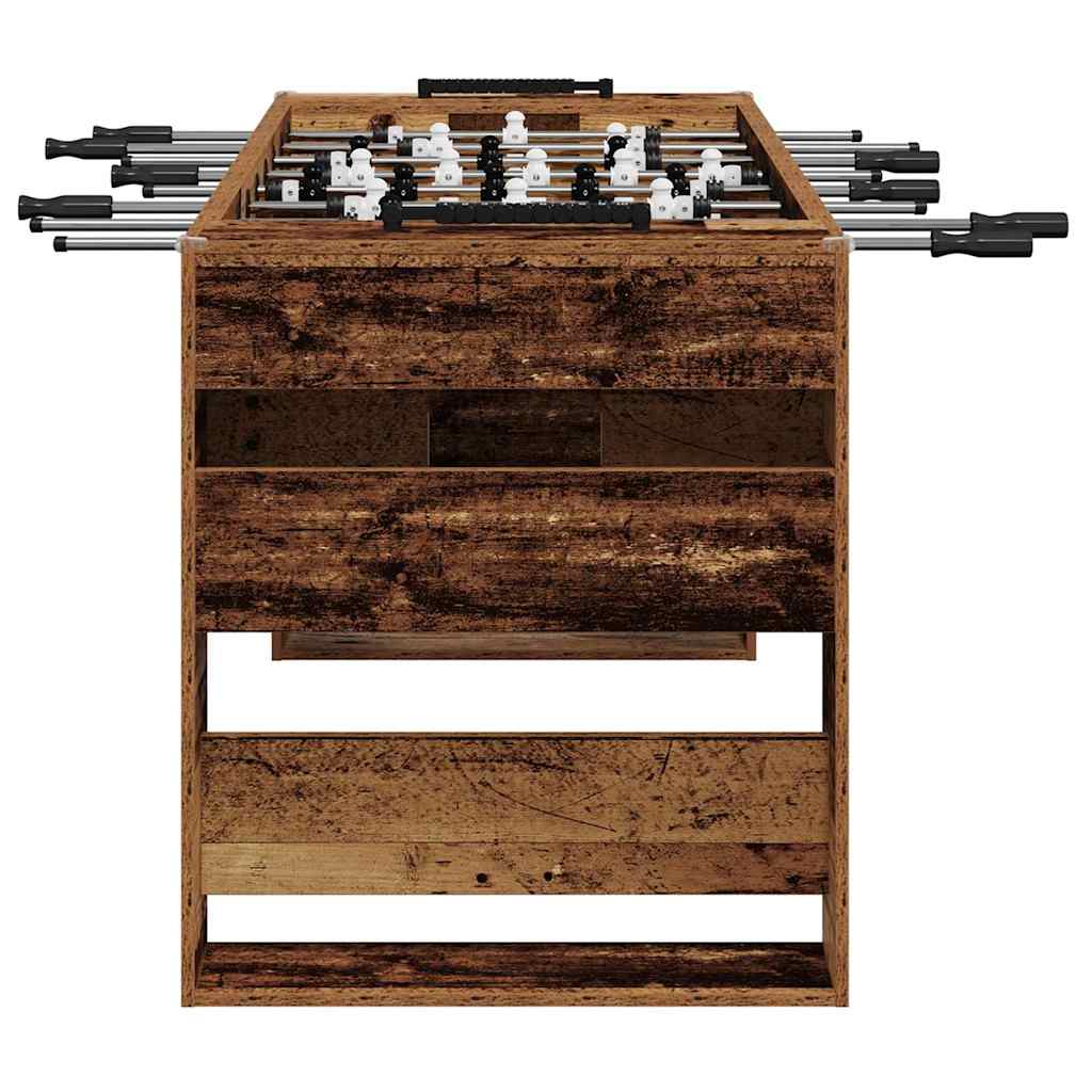 Tischfußballtisch Altholz 146,5 x 74 x 85 cm Holzwerkstoff