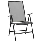 Garten Essgruppe 7 pcs Anthrazit Pulverbeschichteter Stahl