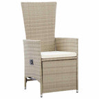Garten Essgruppe mit Kissen 7 pcs Beige Poly-Rattan