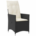 Garten Essgruppe mit Kissen 5 pcs Schwarz Poly-Rattan