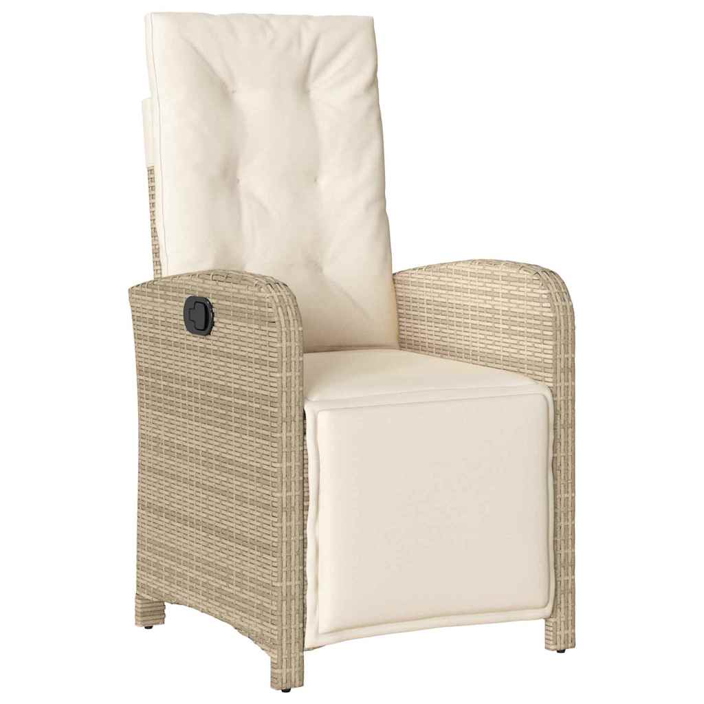 Garten Essgruppe mit Kissen 5 pcs Beige Poly-Rattan