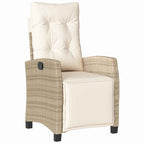 Garten Essgruppe mit Kissen 5 pcs Beige Poly-Rattan