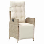Garten Essgruppe mit Kissen 5 pcs Beige Poly-Rattan