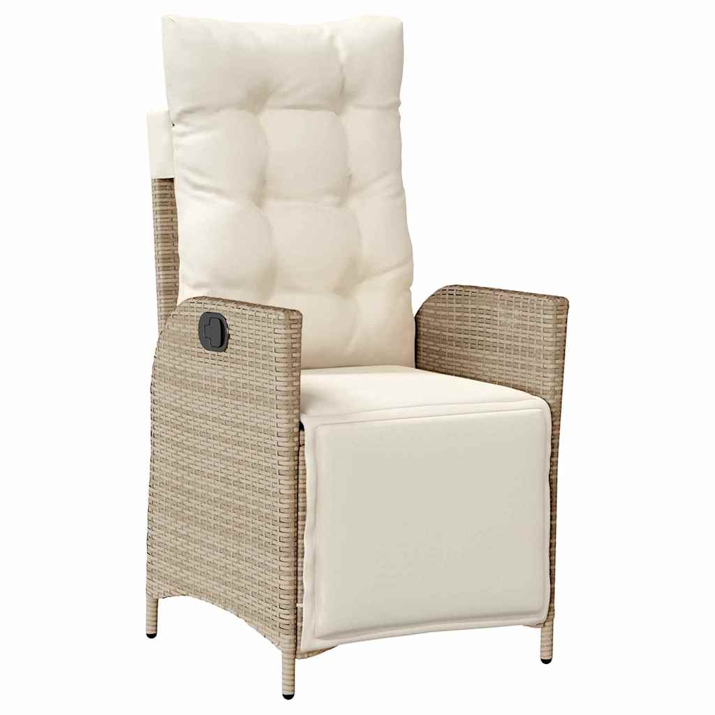 Garten Essgruppe mit Kissen 5 pcs Beige Poly-Rattan