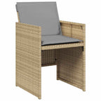 Garten Essgruppe 5 pcs Beige Poly-Rattan