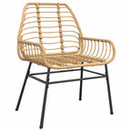 Garten Essgruppe 7 pcs Braun Poly-Rattan