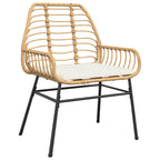 Garten Essgruppe 5 pcs Braun Poly-Rattan