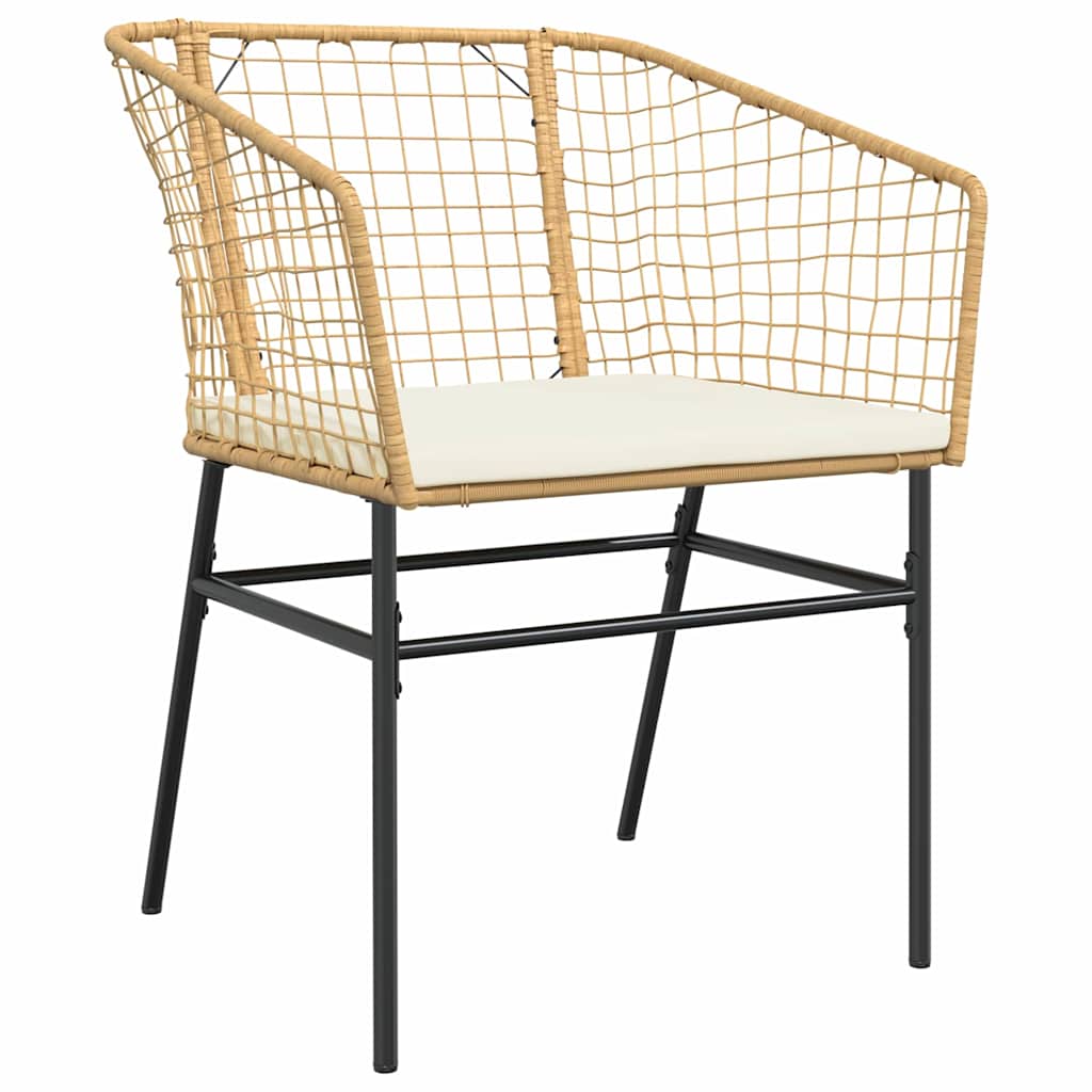 Garten Essgruppe 5 pcs Braun Poly-Rattan