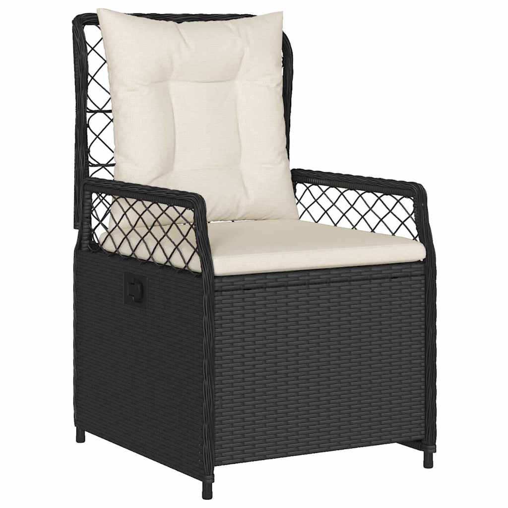 Garten Essgruppe 5 pcs Schwarz Poly-Rattan