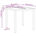 Garten Essgruppe 3 pcs Grau Poly-Rattan