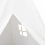 Teepee Zelt Weiß 120 x 120 x 150 cm Stoff und Plastik