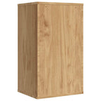 Badezimmer-Wandschrank mit Tür FLORO Wachsbraun 35 x 30 x 60 cm