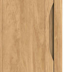 Bad hoher Schrank mit Regal FLORO Wachsbraun 35 x 30 x 160 cm