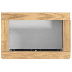 Waschbeckenschrank mit Regal mit Tür FLORO Weiß 60 x 40 x 80 cm