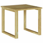 Tisch Natur 40 x 40 x 36 cm Imprägniertes Kiefernholz