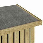Gartenlagerbox mit Speicher Natur 119 x 44 x 58,5 cm
