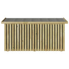 Gartenlagerbox mit Speicher Natur 119 x 44 x 58,5 cm