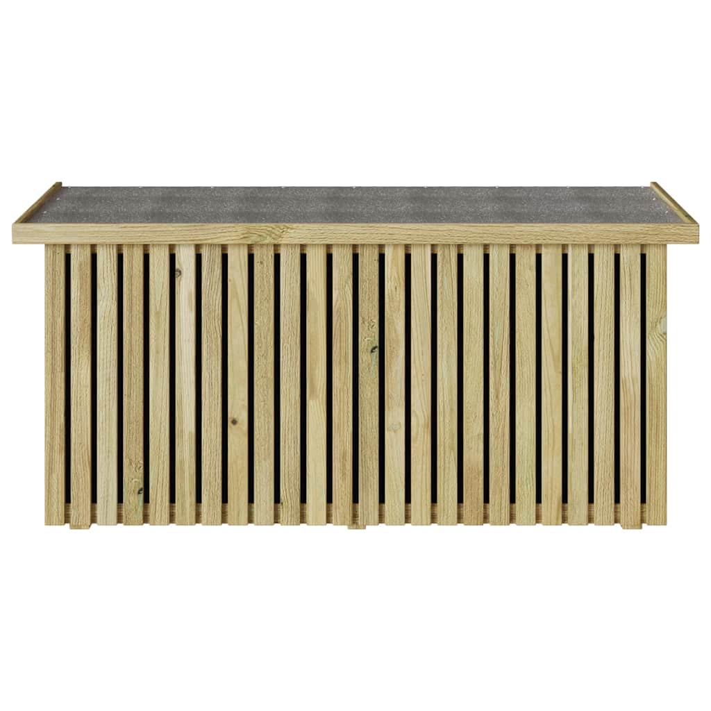 Gartenlagerbox mit Speicher Natur 119 x 44 x 58,5 cm