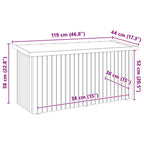 Gartenlagerbox mit Speicher Natur 119 x 44 x 58,5 cm