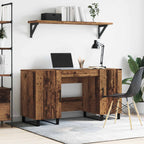 Schreibtisch mit Regal Altholz 140 x 50 x 75 cm Holzwerkstoff