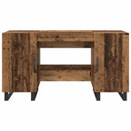 Schreibtisch mit Regal Altholz 140 x 50 x 75 cm Holzwerkstoff