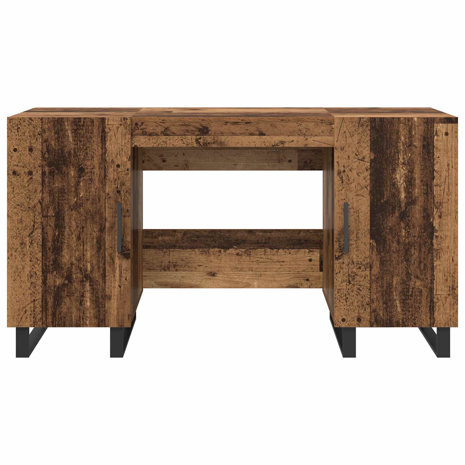 Schreibtisch mit Regal Altholz 140 x 50 x 75 cm Holzwerkstoff