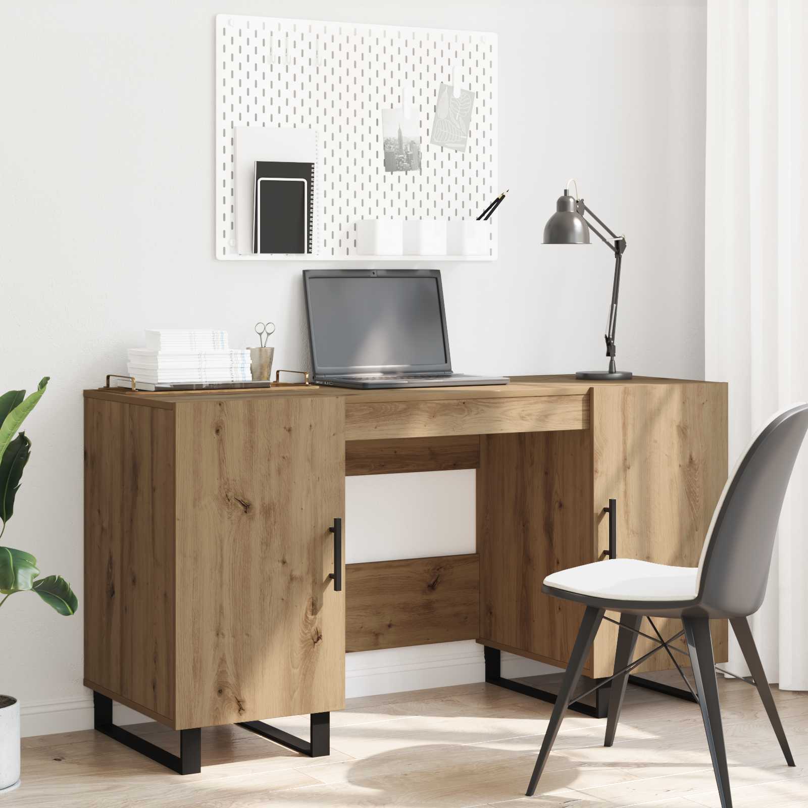 Schreibtisch Artisan-Eiche 140 x 50 x 75 cm Holzwerkstoff