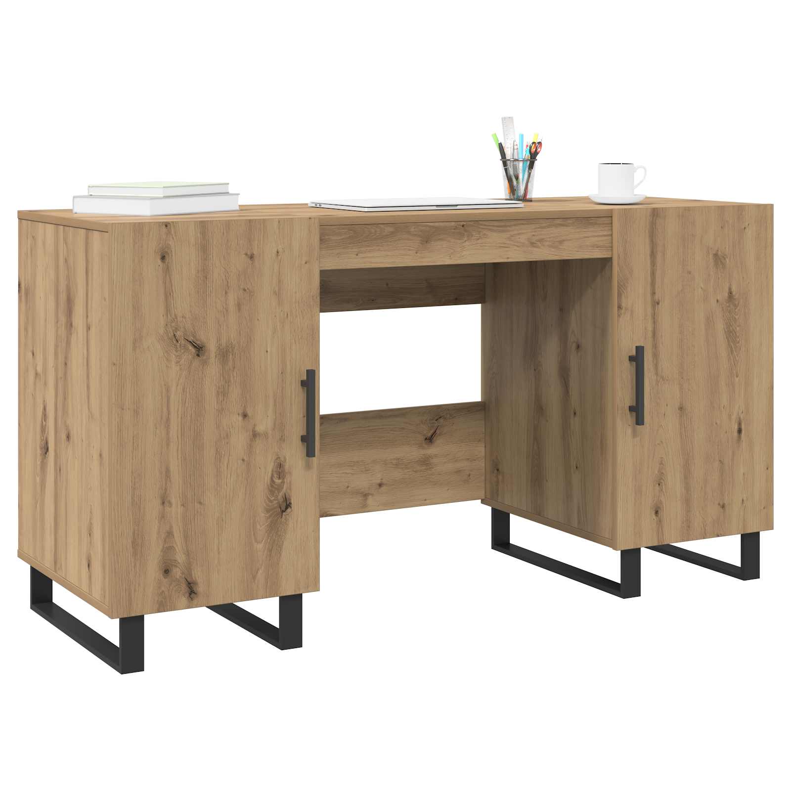 Schreibtisch Artisan-Eiche 140 x 50 x 75 cm Holzwerkstoff