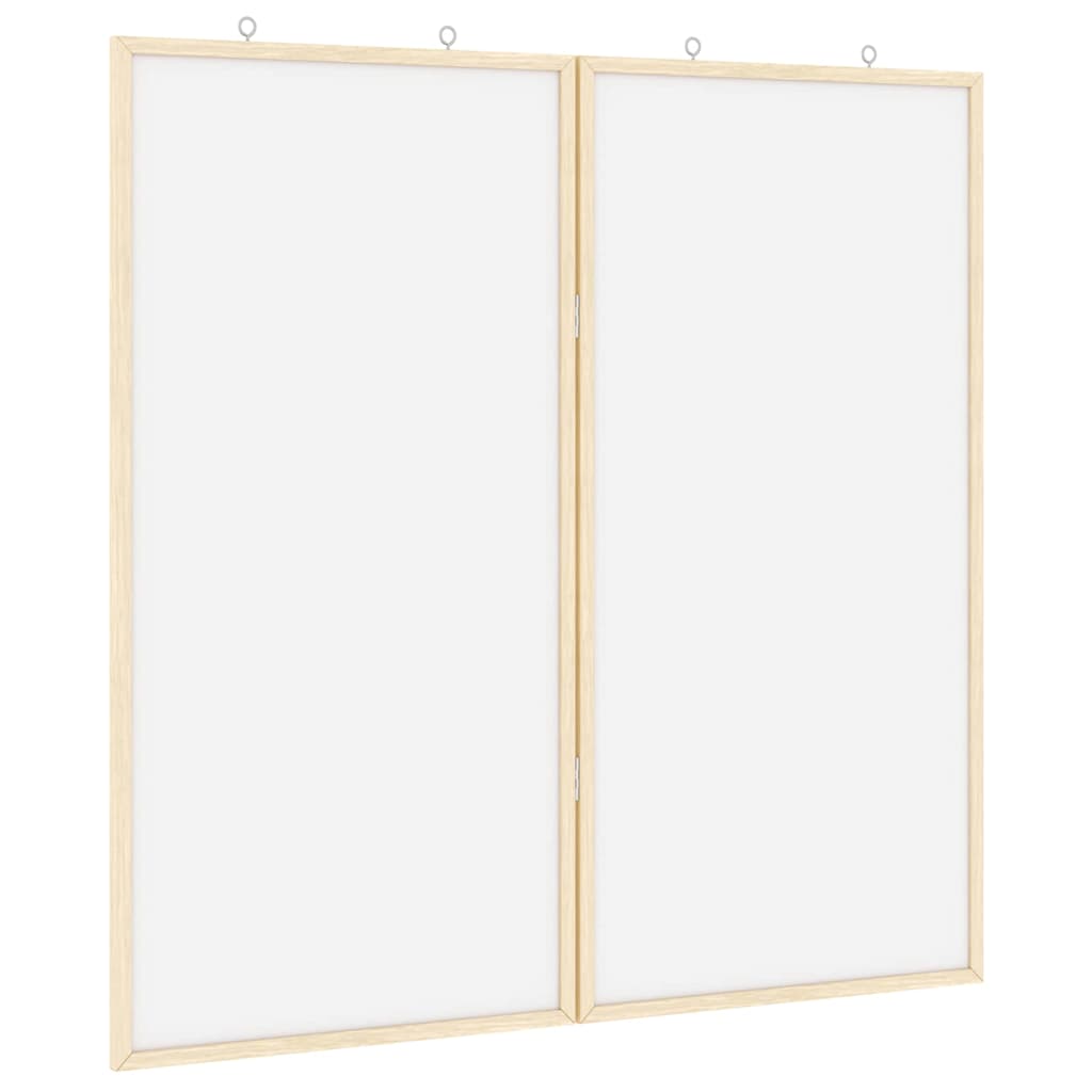 Info-Tafel Weiß 80 x 80 x 1,4 cm Massivholz Kiefer
