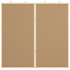 Info-Tafel Weiß 80 x 80 x 1,4 cm Massivholz Kiefer