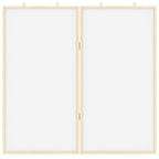 Info-Tafel Weiß 80 x 80 x 1,4 cm Massivholz Kiefer