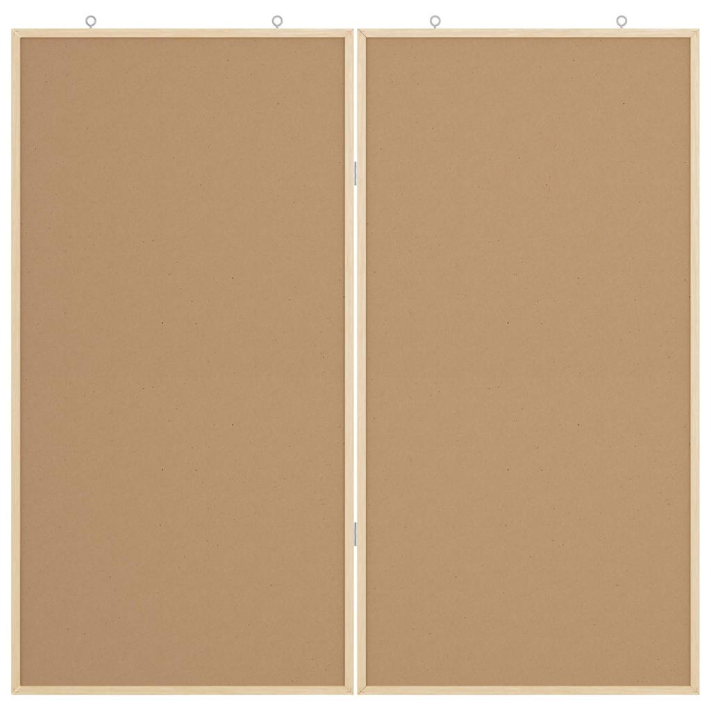 Info-Tafel Weiß 100 x 100 x 1,4 cm Massivholz Kiefer