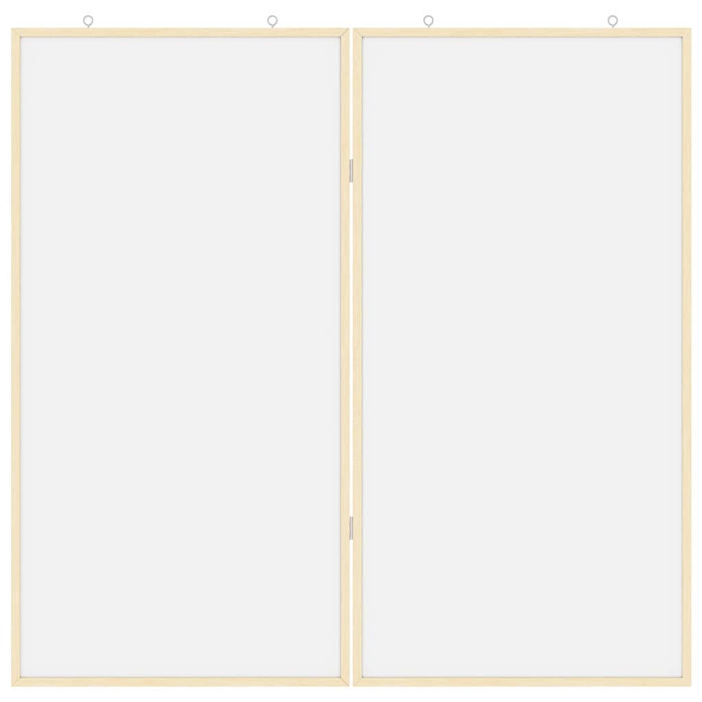 Info-Tafel Weiß 100 x 100 x 1,4 cm Massivholz Kiefer
