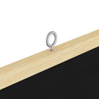 Info-Tafel Schwarz 80 x 80 x 1,4 cm Massivholz Kiefer