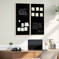 Info-Tafel Schwarz 80 x 80 x 1,4 cm Massivholz Kiefer