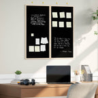 Info-Tafel Schwarz 80 x 80 x 1,4 cm Massivholz Kiefer
