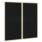 Info-Tafel Schwarz 80 x 80 x 1,4 cm Massivholz Kiefer