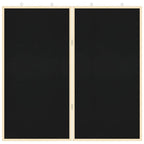 Info-Tafel Schwarz 80 x 80 x 1,4 cm Massivholz Kiefer